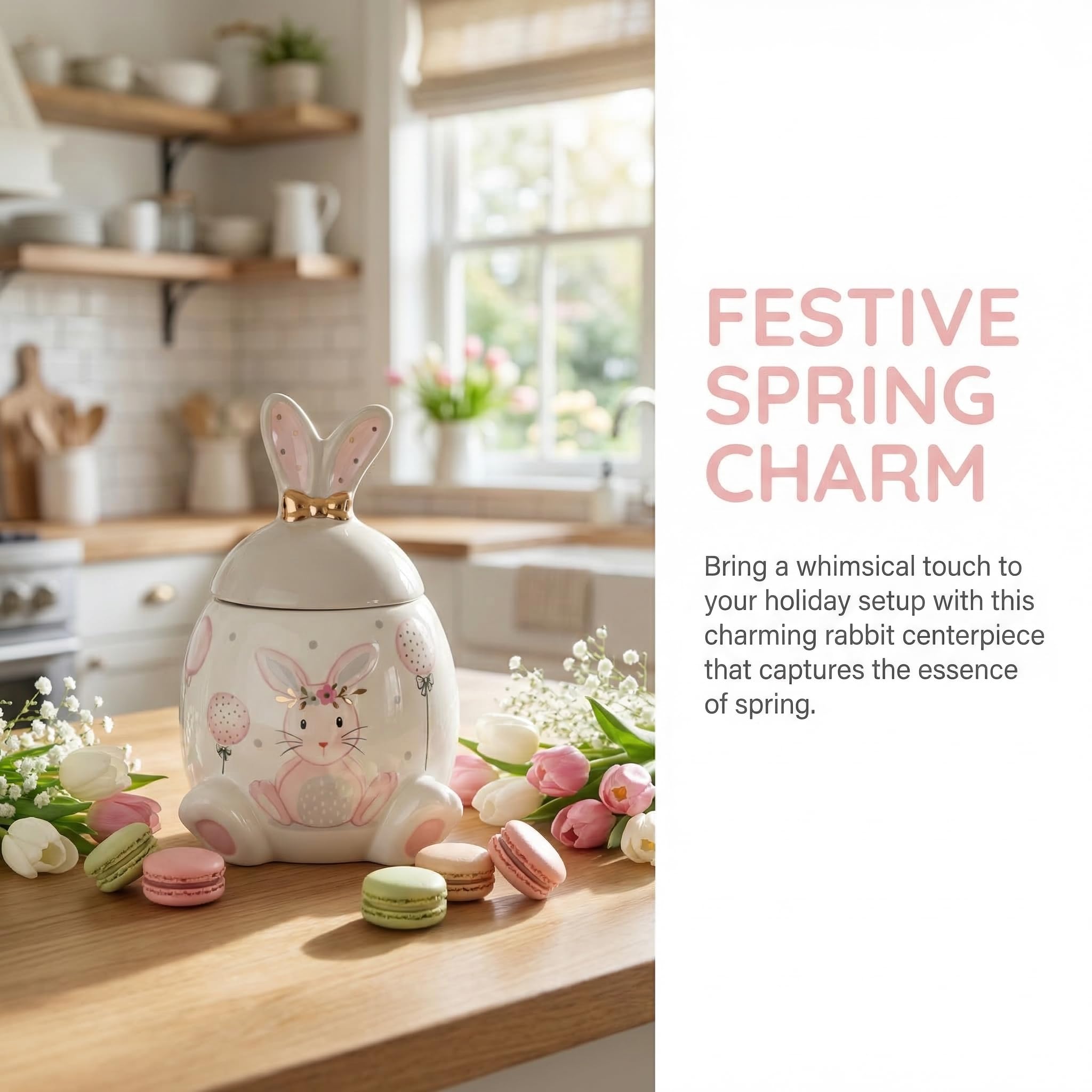 ☆moka様取り置き☆ DAC Hoppy Spring Bunny Amazon.com: DOITOOL Easter Bunny Cookie Jar, Ceramic Rabbit